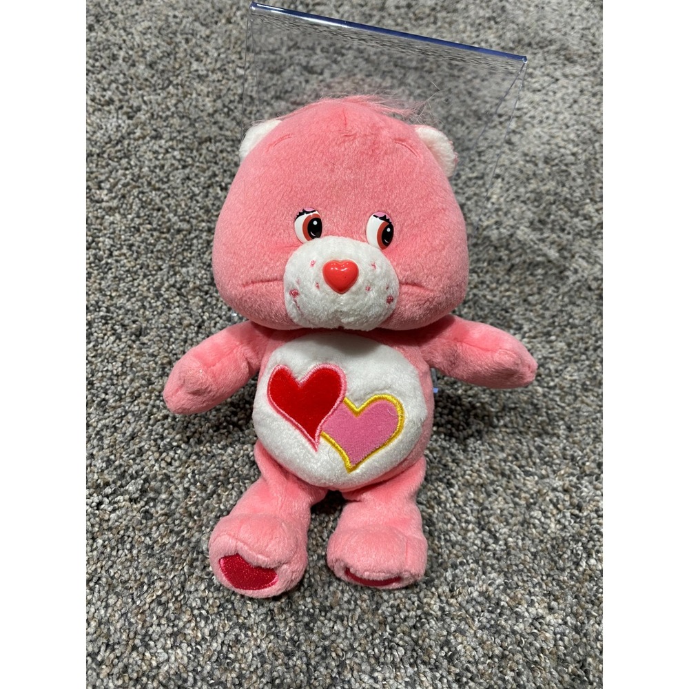 Care Bears Love-a-Lot Bear Plush Toy Kids Pink Excellent Soft Stuffed‎ Animal